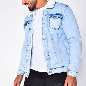 Produit à forte demande en vrac Veste en jean pour hommes Style de rue Grande taille Vêtements d'hiver Veste en jean pour hommes - Product Image 2