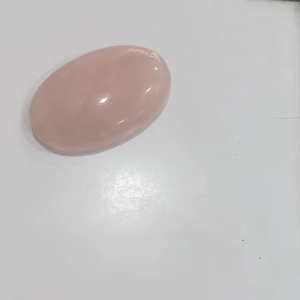 หินโรสควอตซ์ธรรมชาติทรงรี ขัดเงา หินโรสควอตซ์ขัดเงา คริสตัลโรสควอตซ์ หินโรสควอตซ์สำหรับวางมือ - Product Image 2
