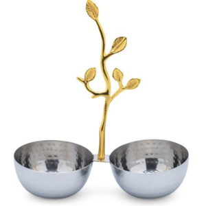 Dernier bol de service Golden Leaf Design pour noix et collations pour hôtel, restaurant et décoration d'événements Bol décoratif de table - Product Image 3