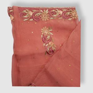 Trajes de señoras paquistaníes tradicionales bordados a mano Organza sedosa Salwar Kameez para bodas y fiestas Tamaño adulto - Product Image 4