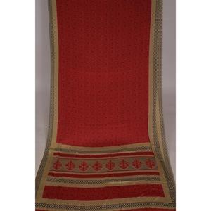 <b>Vintage</b> Recycled Poly Silk Sari Fabric Lightweight Breathable Indian Printed Art Silk for Sewing Patchwork Home Decor for Sofa - Product Image 1