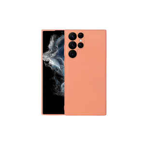 Funda Protectora de Silicona Premium de la Serie Mara de GCMP para Samsung Galaxy S22 Ultra Naranja - Elegante y con Función Protectora - Product Image 1