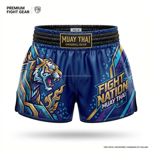 Shorts de Muay Thai brodés, design 2026, vente en gros, équipement de combat, équipement de boxe, shorts de Muay Thai, best-seller - Product Image 6