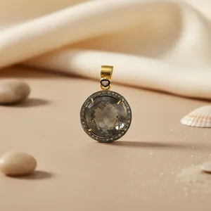 สร้อยคอจี้เพชรและไพลินสำหรับผู้หญิง สวมใส่ได้ทุกวัน ดีไซน์หรูหรา - Product Image 3