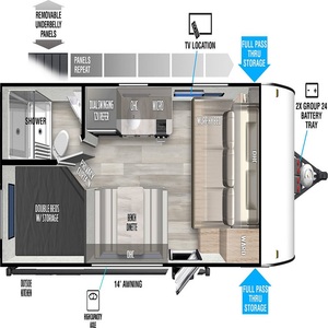 รถบ้านมือสองปี 2023 รุ่น Forest River Salem Fsx 179DBKX สภาพดี - Product Image 3