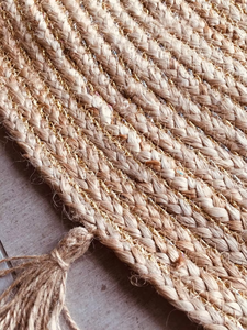 Tapis rond en jonc de mer naturel pour tapis décoratifs Fabriqué au Vietnam Matériau écologique pour la décoration de la maison En gros - Product Image 2