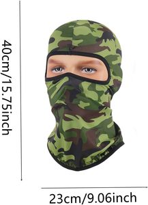 Cagoule tactique extensible avec logo personnalisé OEM 95% polyester 5% Spandex Masque de ski intégral coupe-vent respirant - Product Image 2