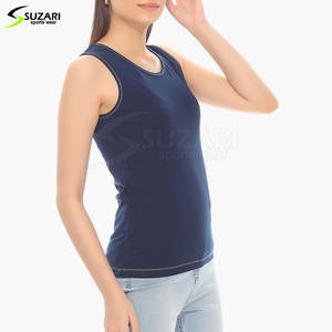 Camiseta sin Mangas de Alta Calidad para Mujer, Ecológica, de Secado Rápido, con Patrón Sólido, Transpirable, Informal, de Verano, Talla Grande, de Algodón y Bambú - Product Image 5
