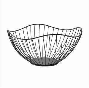 Hot Selling Rectangle Shape Iron <b>Fruit</b> Basket Black Wired <b>Fruit</b> Bowls Traditional <b>Fruit</b> Basket for <b>Storage</b> Bowl - Product Image 4
