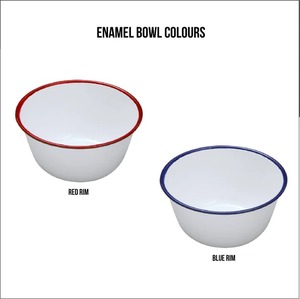 Cuenco de esmalte redondo recubierto de polvo de Metal e impreso, forma recta, para palomitas de maíz, salsa de fuego elevada, tazón de lavado para perros y Mascotas - Product Image 6