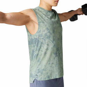 Nueva Camiseta Deportiva de Algodón Tejido para Hombre, Corte Ajustado, Transpirable, Tallas Grandes, Logotipo Personalizado, Color Personalizado - Product Image 4