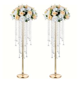 Centros de mesa florales de metal recargables de lujo para Decoración de mesa Soporte Decoración DE BODA Ceanterpiece. - Product Image 5