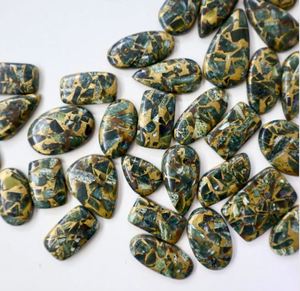 Cabujón de serafinita de cobre de alta calidad, piedra preciosa suelta Natural para la fabricación de joyas de mujer, el mejor precio del fabricante de la India - Product Image 1