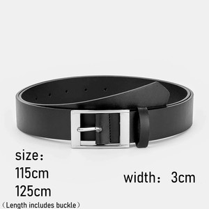 Ceinture en cuir de peau de vache véritable de haute qualité pour hommes avec boucle en métal automatique Style décontracté - Product Image 5