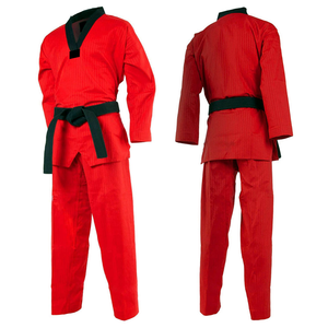 Conjuntos elásticos transpirables de calidad premium, uniforme de Karate para hombres, ropa de artes marciales para adultos de algodón 100% - Product Image 1