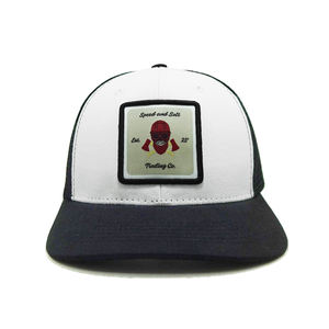 Sombrero de camionero de malla de algodón no estructurado con parche tejido de diseño personalizado de 6 paneles, gorra de playa informal energética de moda Hip Hop para ciclismo hecha - Product Image 1