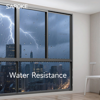 Ventanas y Puertas Corredizas de Aluminio con Doble Acristalamiento SAROKE, Resistentes a Huracanes, con Perfil de Vidrio, para Villas Modernas