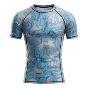 Maillot de compression personnalisé imprimé pour hommes, femmes et enfants, MMA, BJJ, Jiu-Jitsu, entraînement sans kimono, sublimation, durable, vente en gros - Product Image 1