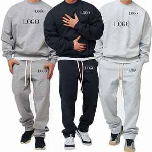 Sweat-shirts décontractés à capuche pour hommes, en molleton chaud, avec logo personnalisé, couleur unie, poids lourd, manches longues, fermeture éclair, cordon de serrage - Product Image 1