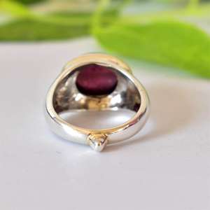 925 Sterling Silver Ruby <b>Ring</b> Wholesale Oval Cut Gemstone Statement Piece <b>for</b> Boho Style <b>Women</b> - Product Image 2
