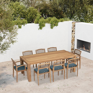 ชุดโซฟาไม้มะฮอกกานีแบบทึบกลางแจ้งที่ทันสมัยเบาะรองนั่งเฟอร์นิเจอร์สีธรรมชาติสำหรับสวนโรงแรมวิลล่าสวนสาธารณะ-041020กาแฟ - Product Image 5