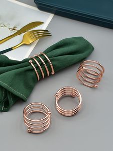 Vente en gros de ronds de serviette de table en métal de luxe avec finition lisse pour les décorations de mariage de restaurant d'hôtel du fournisseur indien - Product Image 3