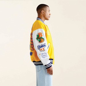 2025-2026 Vente chaude Veste de baseball brodée de style rétro PLUS VESTE DE VARSITY EN JERSEY POUR HOMMES LIMITÉE SURDIMENSIONNÉE - Product Image 4