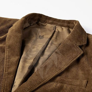 Chaqueta de pana de hombre de último diseño de alta calidad chaqueta de pana de gran tamaño transpirable para hombre - Product Image 5