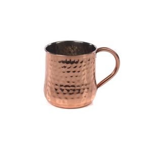 Copper <b>Moscow</b> <b>Mule</b> <b>Mug</b> With Gold Hammered Finished for Cold Drink Beer Wine Drinking Use Bar Hotel Home Decor - Product Image 3