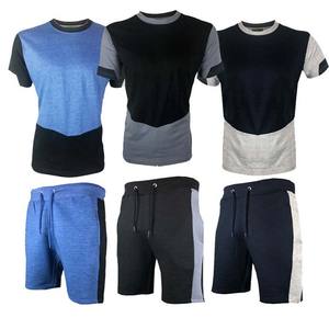 Venta al por mayor de verano nuevos hombres Casual pantalones cortos conjuntos de manga corta Camiseta pantalones cortos sólido chándal conjunto de ropa de hombre de talla grande conjunto de 2 piezas - Product Image 4