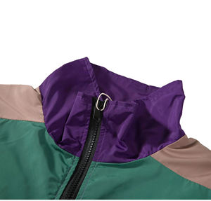 Chaqueta cortavientos de calle con cremallera de alta calidad, chaqueta informal de gran tamaño con cuello levantado, chaqueta transpirable con cremallera a prueba de viento - Product Image 5