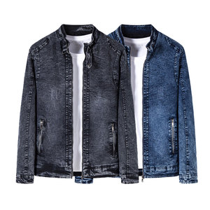 Chaqueta vaquera clásica para hombre, chaqueta vaquera personalizada con cuello vuelto, manga larga, transpirable, ligera, superventas, Chaquetas vaqueras para hombre - Product Image 1