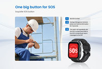 Reloj Inteligente OEM con Batería de Larga Duración y Tarjeta SIM para Seguridad de Trabajadores Solitarios al Aire Libre, Reloj con Rastreo GPS LBS L22, Relojes Inteligentes