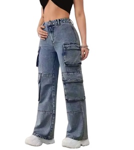 Pantalon cargo femme, nouveau design personnalisé, pantalon cargo décontracté pour femme, pantalon baggy de rue, pantalon taille haute pour femme, pantalon avec poche - Product Image 2