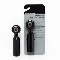 Kit d'outils à cliquet multifonction pour réparation de vélo, noir, PROPER WORKS, outils portatifs, légers (163g), 120mm