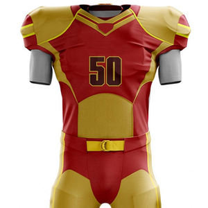 Meilleur équipement d'entraînement de football américain confortable et élégant uniforme à manches courtes ensembles respirants de haute qualité - Product Image 2