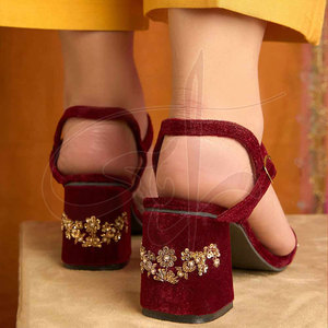 Handmade Fashion Trend Anti-Slippery Printed Heel <b>Slides</b> Custom Made Premium Quality - Product Image 3