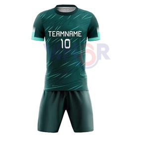 2025 camisetas de fútbol personalizadas, conjunto de uniforme de entrenamiento con impresión por sublimación completa, logotipo del Club, nombre del equipo, uniforme de fútbol - Product Image 4