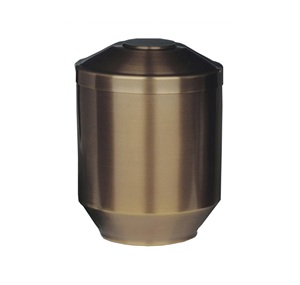 Urne adulte de crémation en métal avec urne adulte de crémation moderne bon marché de finition antique en laiton pour les cendres humaines - Product Image 1