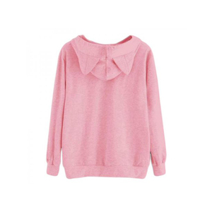 Sudadera con capucha para mujer Sudadera elegante de longitud corta con capucha y mangas largas para Athleisure y trajes Casuales - Product Image 6