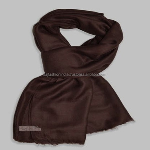 Bufanda 100% Cachemira, Tamaño 70*200, Colores Naturales, Manta de Moda Suave para Invierno, Chal Hijab para Mujer, Tejido Liso - Product Image 5