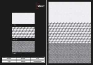Azulejos cerámicos para pared de 300x600 mm con acabado interior brillante, mate, con efecto de azúcar tallado, para baño y cocina, diseño de pared interior de lujo. - Product Image 3