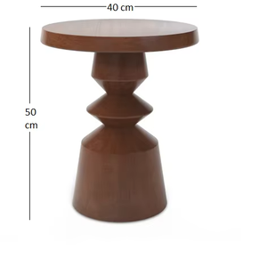 Mesa auxiliar de madera de mango negro de diseño moderno para muebles para el hogar en la sala de estar, apartamento, villa o decoración - Product Image 4