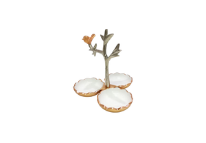 Cuenco de aluminio duradero hecho a mano para servir, plato de fruta artesanal de Metal con diseño Floral para comedor en casa, MOQ 50 Uds. - Product Image 3
