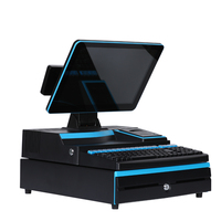 14/15,6 inch complete scanner- en printer-desktop POS-systeem kassa-apparaat voor supermarkten, apotheek en fruitwinkels