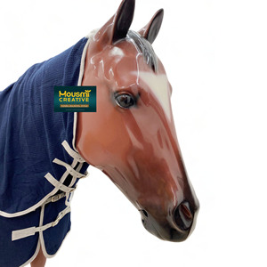 Top notch ngựa mùa hè quần áo bay Thảm tổ ong bông lưới Combo cổ ngựa bay tấm ổn định ngoài trời ruồi & lỗi bảo vệ - Product Image 6