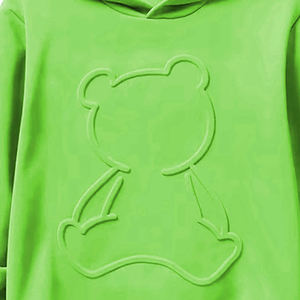 Sudaderas con capucha en relieve 3D de tamaño personalizado color sólido nueva moda para hombres transpirable precio al por mayor para el invierno Sudadera con capucha en relieve 3D - Product Image 5