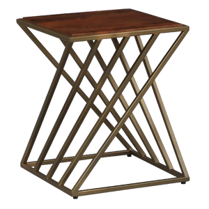 Moderne Glam Verre Top End Table En Métal À La Main Vente Chaude En Gros Utilisation Bureau Maison Cuisine Salon Nouveau Design 2025 - Product Image 1