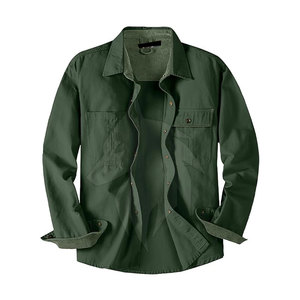 Meilleur prix Col haut Chemises décontractées cargo en coton pour hommes Taille XL Matériau polaire respirant Conception personnalisée Motif imprimé - Product Image 3