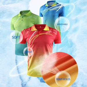 Vente en gros Polos d'été unis en coton polyester avec logo brodé T-shirts décontractés à manches courtes pour hommes - Product Image 2